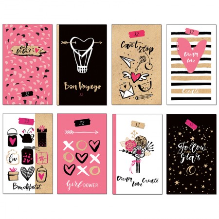 Блокнот А6 32л. на скрепке BG &quot;Любимый блокнот&quot; 328786/Б6ск32 9539