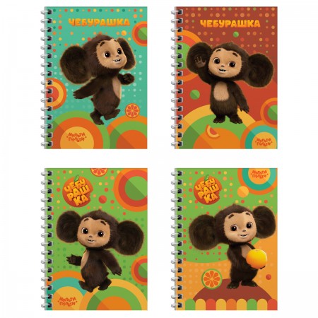Записная книжка А6 80л. на гребне Мульти-Пульти &quot;Чебурашка&quot; 357398 Зк6к80гр_53122