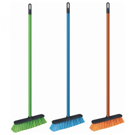 Щетка для уборки с черенком 110 см, ширина 31 см, щетина 7 см, пластиковая, еврорезьба, YORK &quot;Centi&quot;, 51030  604586/260612