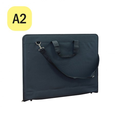 Папка художника А2 ArtSpace, черный, ткань, на молнии  241280