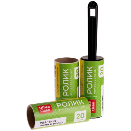 Ролик для чистки одежды OfficeClean, 5,6м., 20 слоев + 2 сменных блока 5,6м,  322708