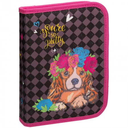 Пенал 1 отделение, 200*140*40 Berlingo &quot;Princess&quot;, полиэстер 279046/PK05824