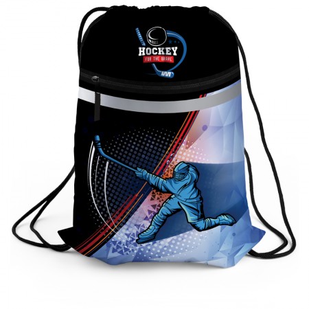 Мешок для обуви 1 отделение Berlingo &quot;Ice&quot;, 460*360мм, светоотражающая лента, карман на молнии 336900  MS1042