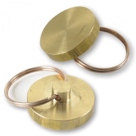 Печать металлическая к опечатывающим устройствам (600411, 601926, 601925), диаметр 25 мм, латунь 600412