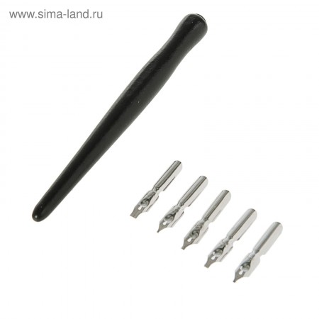 Набор для каллиграфии ЗХК &quot;Сонет&quot;: 5шт.перьев, держатель DK11605 2624628