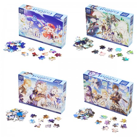 Пазл 260 эл. Origami &quot;Геншин. Альбедо/Кли/Райден Сегун/Странник&quot;, ассорти 363235 8078