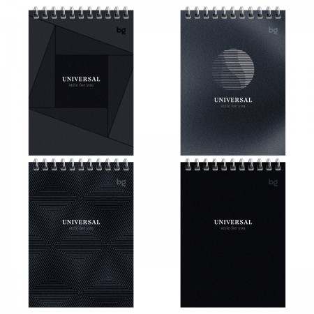 Блокнот А6 40л. на гребне BG &quot;Монохром&quot; 366703  Б6гр40 58697