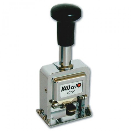 Нумератор KW-trio, 6-разрядный, автоматический, металлический, 20600/230616