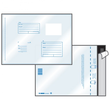 Конверт-пакет полиэтиленовые, 280х380 мм, &quot;Куда-кому&quot;, отрывная лента, на 500 листов, 11005.10/124226