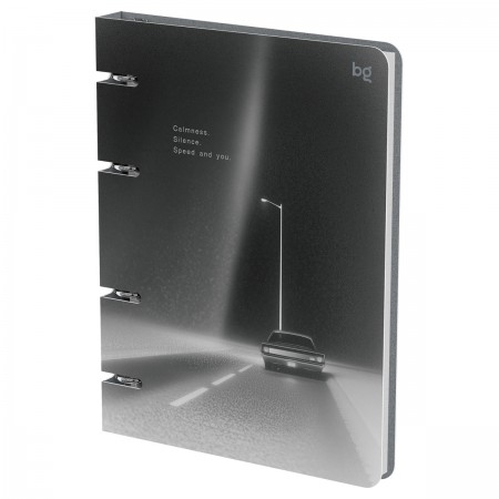 Тетрадь на кольцах А5, 120л., BG &quot;Авто&quot;, картон, soft-touch ламинация 382732 ТК5к120_лс 57861