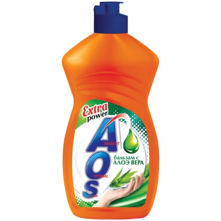 Средство для мытья посуды 450 мл, AOS &quot;Бальзам Алое вера&quot;, 263360  1112-3/1508-3/1706-3/605054