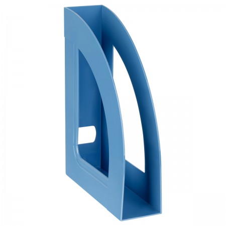 Лоток для бумаг вертикальный СТАММ &quot;Респект&quot;, сине-голубой, ширина 70мм 370895 ЛТВ-31685