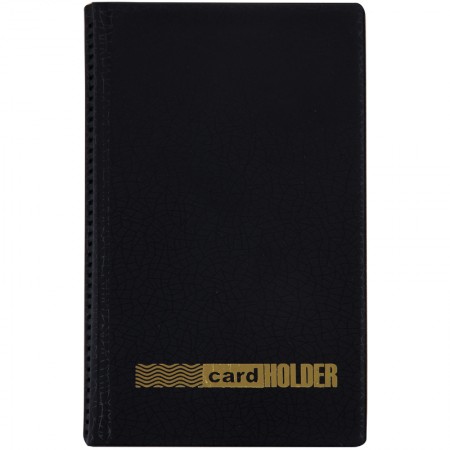 Визитница настольная OfficeSpace на 96 визиток, 3 ряда, ПВХ, черный  260773/255455