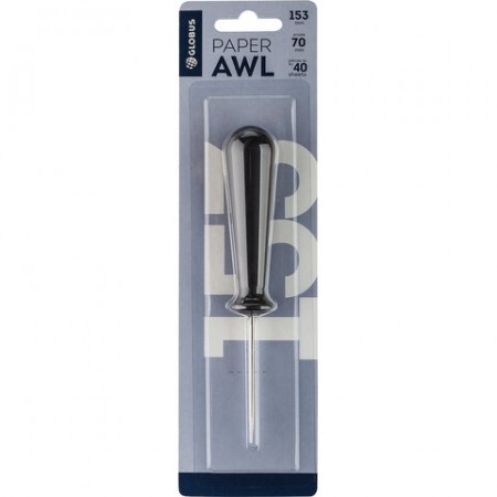 Шило канцелярское, длина острия 70 мм, особо прочное, блистер с подвесом, ШБ-01/235494