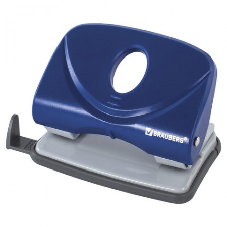 Дырокол 20 листов средний, синий, BRAUBERG &quot;Original&quot;,222540