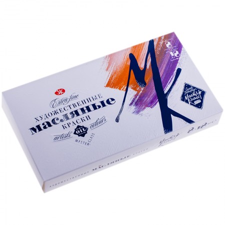 Краски масляные Мастер-Класс, 08 цветов, 18мл/туба, картон 153761 1141082