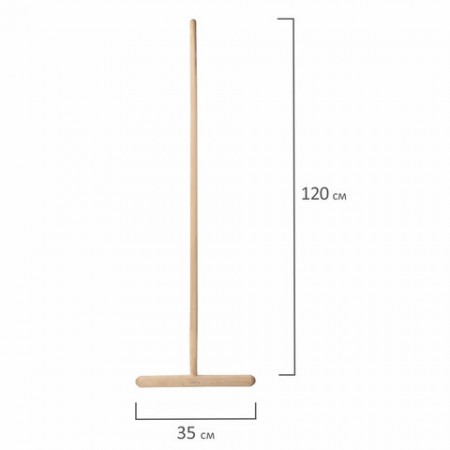 Швабра Экомоп деревянная с ручкой, 115-130см 083770/600110