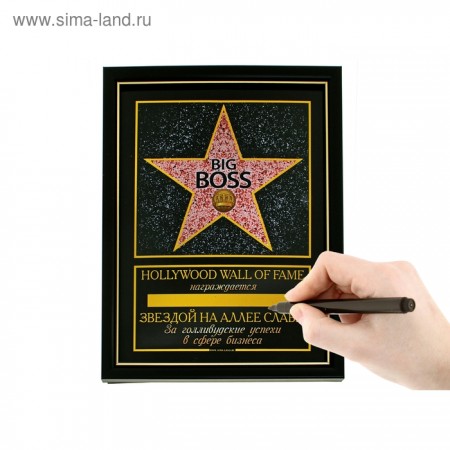 Диплом звезда &quot;Big Boss&quot; + маркер 569781
