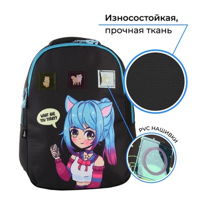 Рюкзак школьный, эргономичная спинка ART hype &quot;ANIME&quot;, 39*32*14 см   7649765