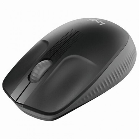 Мышь беспроводная LOGITECH M190, 2 кнопки + 1 колесо-кнопка, оптическая, черно-серая  513509