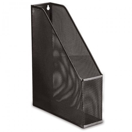 Лоток вертикальный для бумаг BRAUBERG "Germanium", металл, для бумаг формата А4, ширина 72 мм, черный, 231948