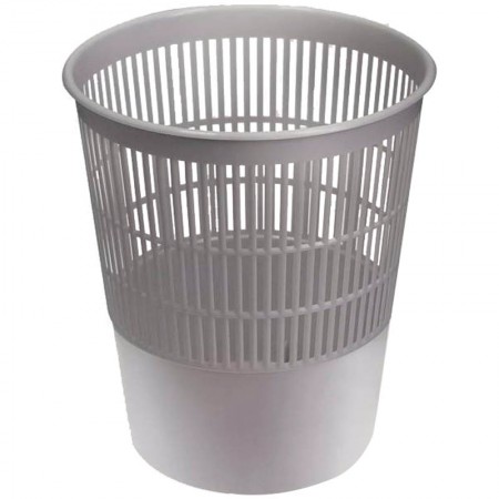Корзина для бумаг СТАММ сетчатая, 14л, серая, КР52