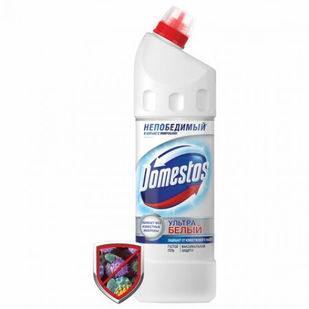 Средство для уборки туалета 1 л, DOMESTOS (Доместос) &quot;Эксперт сила 7&quot;, &quot;Ультра Белый&quot;/144225/601748/15875