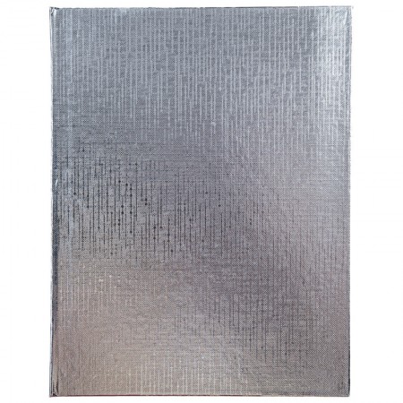 Тетрадь на кольцах А5, 120л., Hatber &quot;Metallic&quot;, бумвинил, серебро  328619 120ТК5В1_03426