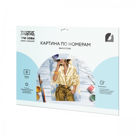 Картина по номерам на картоне ТРИ СОВЫ &quot;Стильные детали&quot;, 30*40, с акриловыми красками и кистями 374370  KK3040_00004