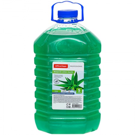Мыло-крем жидкое 5л OfficeClean &quot;Professional. Алоэ&quot; перламутровое, ПЭТ, 247027
