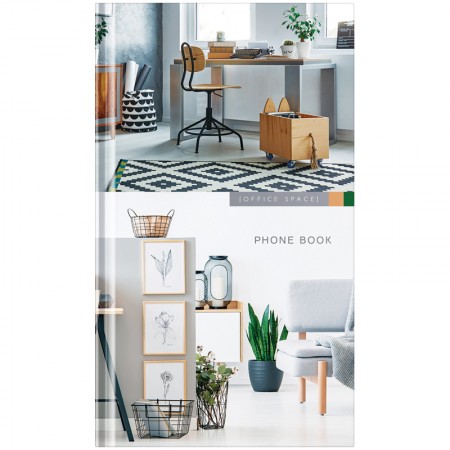 Телефонная книга А5, 80л., 7БЦ, OfficeSpace &quot;Офис. Own style&quot;, выборочный УФ-лак, с высечко 319999  Тк80т_39168