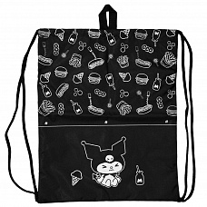 Мешок для обуви Kuromi, 1 отделение, 350*430 мм, полиэстер, петля для подвеса, карман с молнией 75594