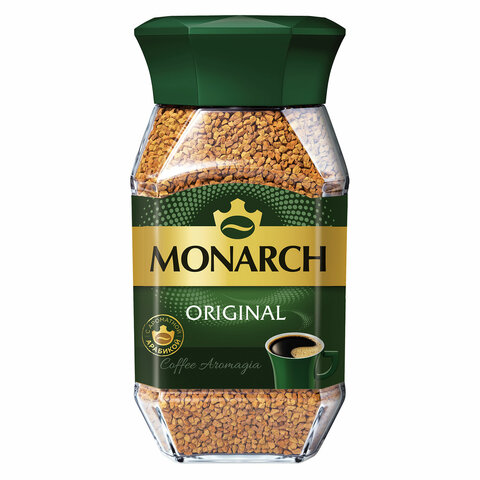 Кофе растворимый MONARCH "Original" 190 г, стеклянная банка, сублимированный, 8050934 133208 620104 W8607/8051065
