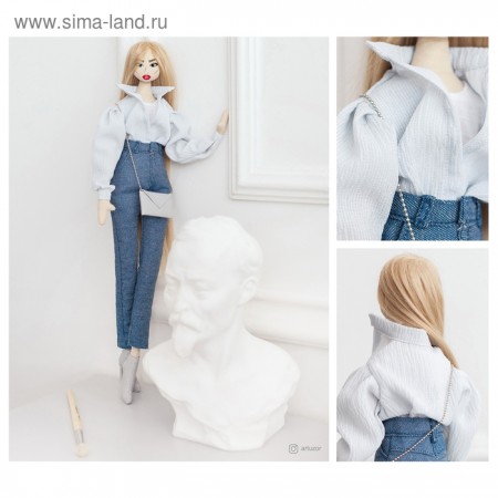 Мягкая кукла "Виолетта", набор для шитья 22,4 &times; 5,2 &times; 15,6 см   4588259
